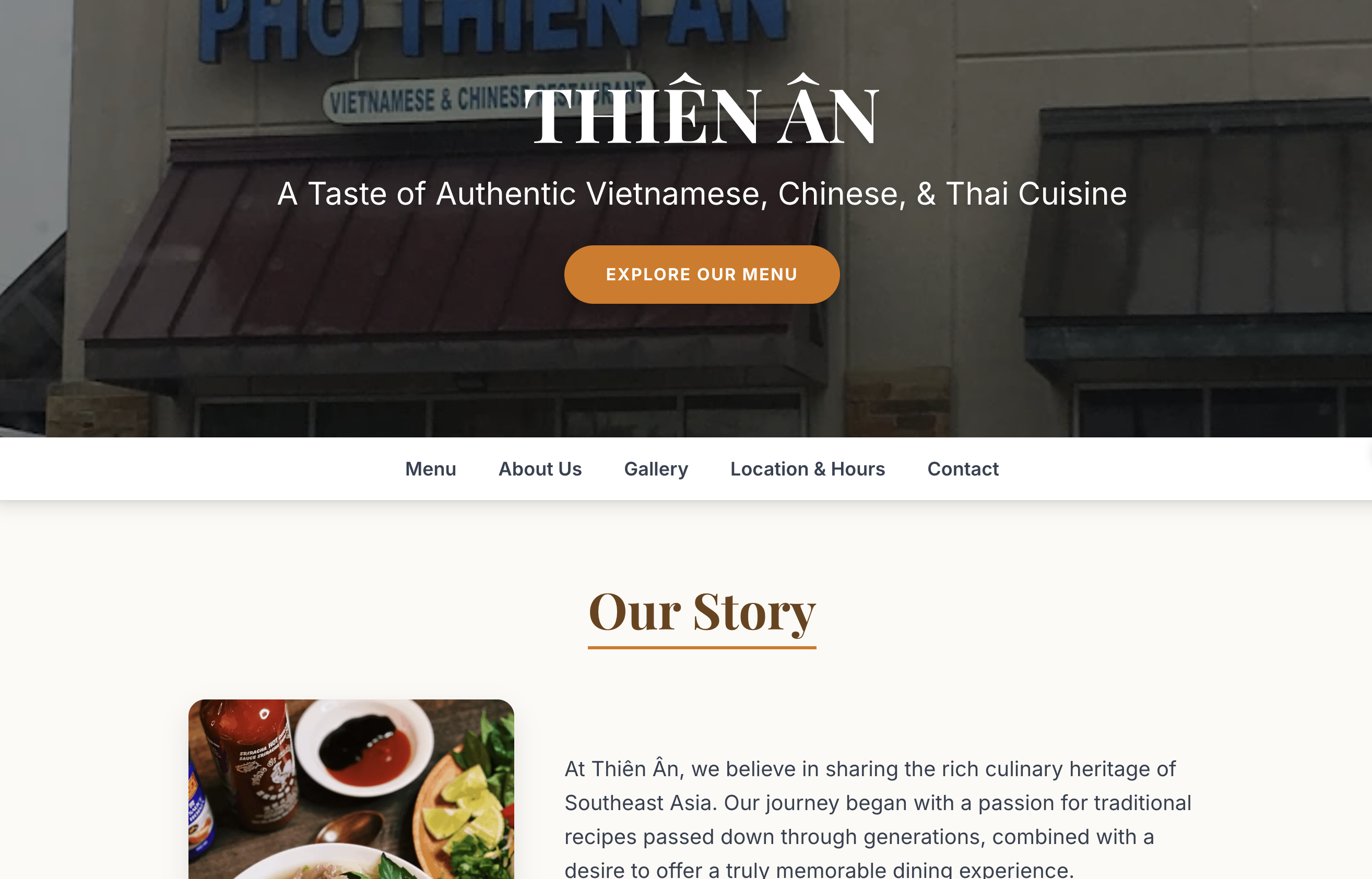 Pho Thien An Website